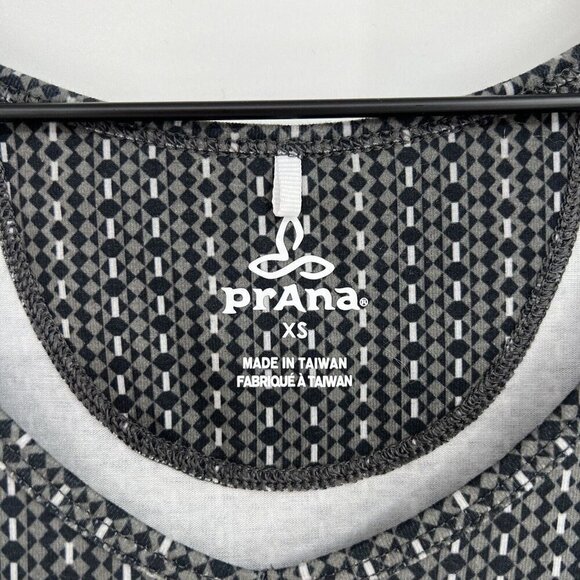 prAna Amelie Dress Printed Gray Charcoal Parade XS Outdoor Hiking Athleisure - Picture 5 of 8